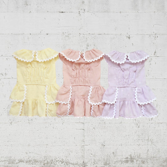 パステルポルカボットドレス