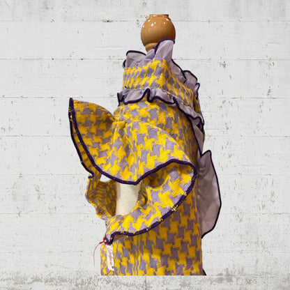 アウトレットセール！！！Hound Tooth フリルブラウス