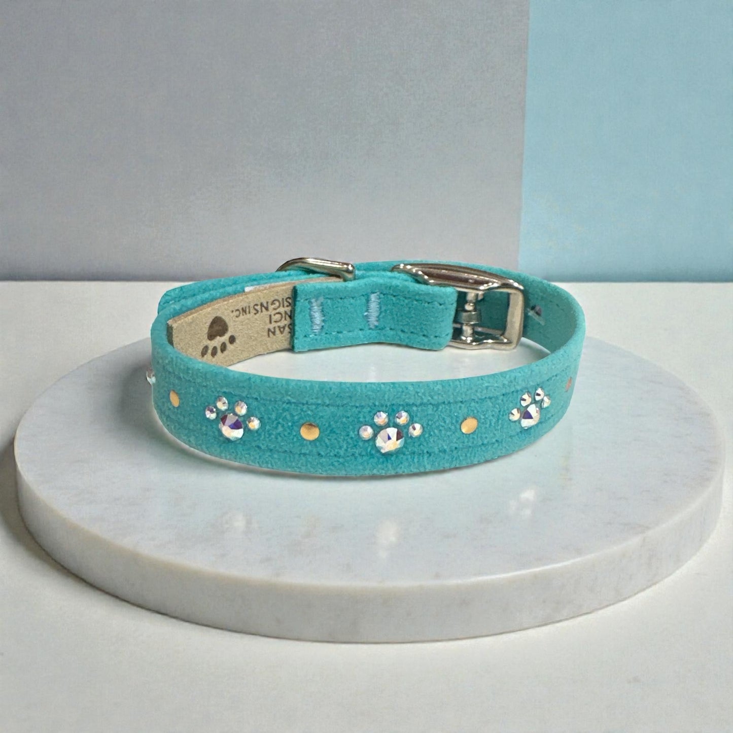 SusanLanci　スワロクリスタル首輪　肉球