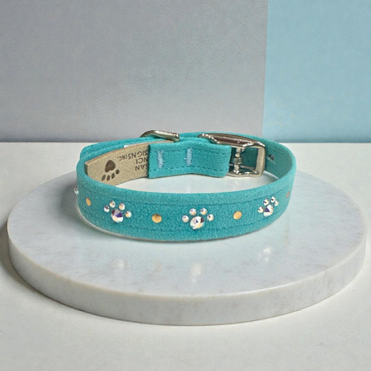 SusanLanci　スワロクリスタル首輪　肉球