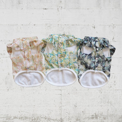 フラワーシフォンTシャツ