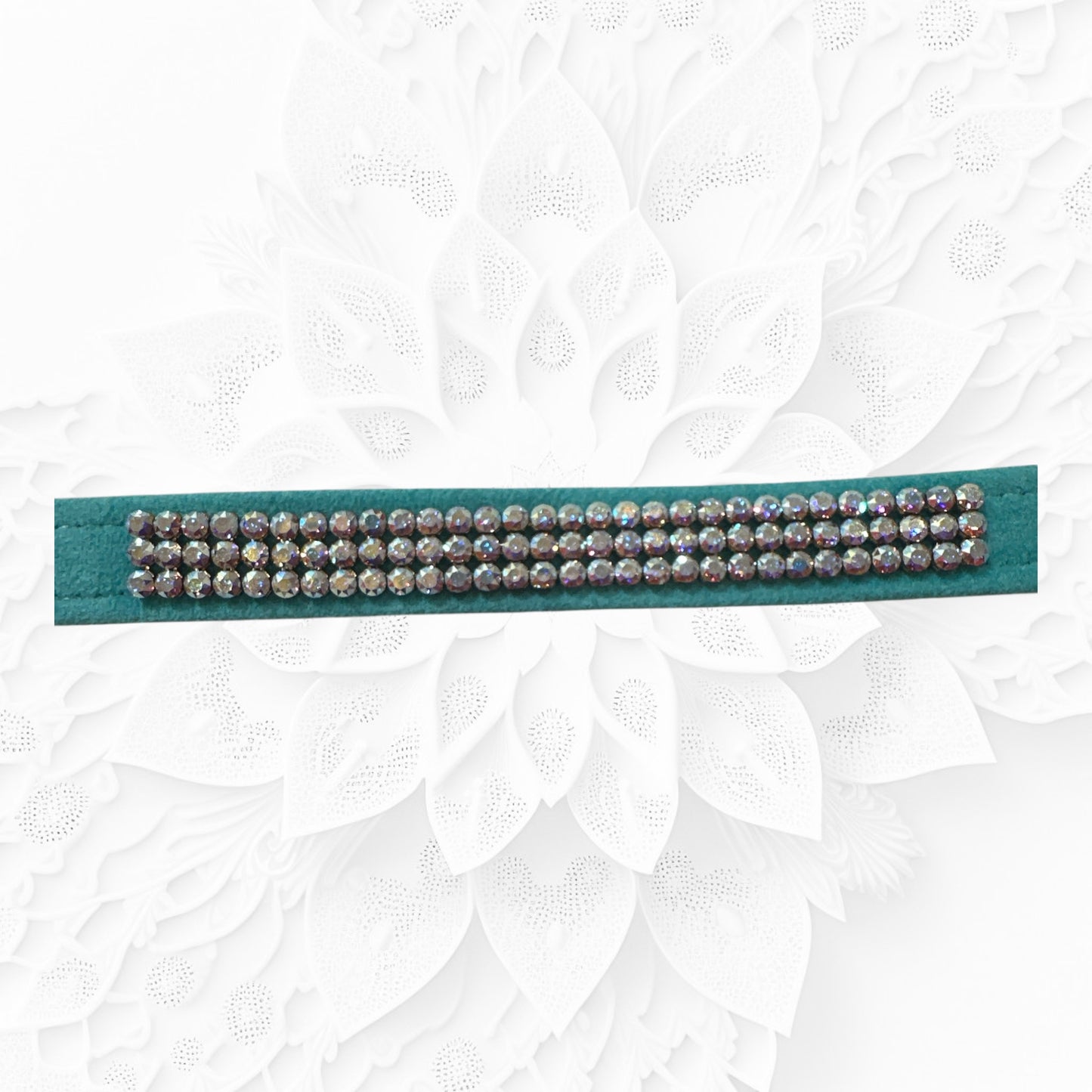 SusanLanci　ティファニーブルー首輪　スワロクリスタルゴールド,オーロラ