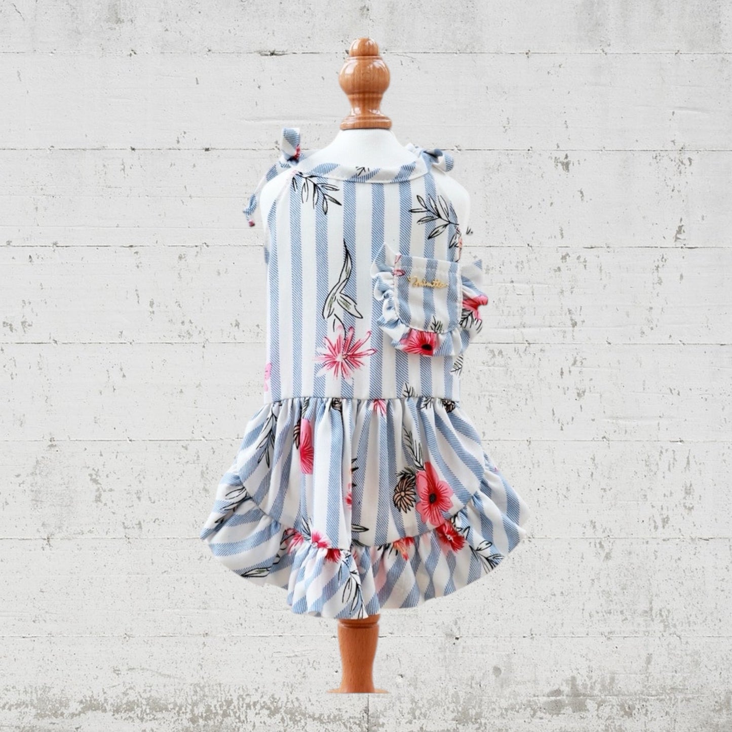 Floral striped dress