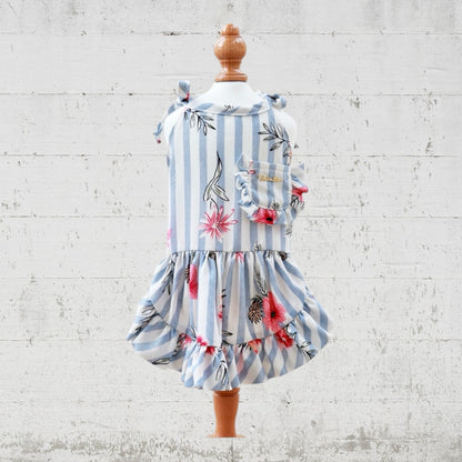 Floral striped dress