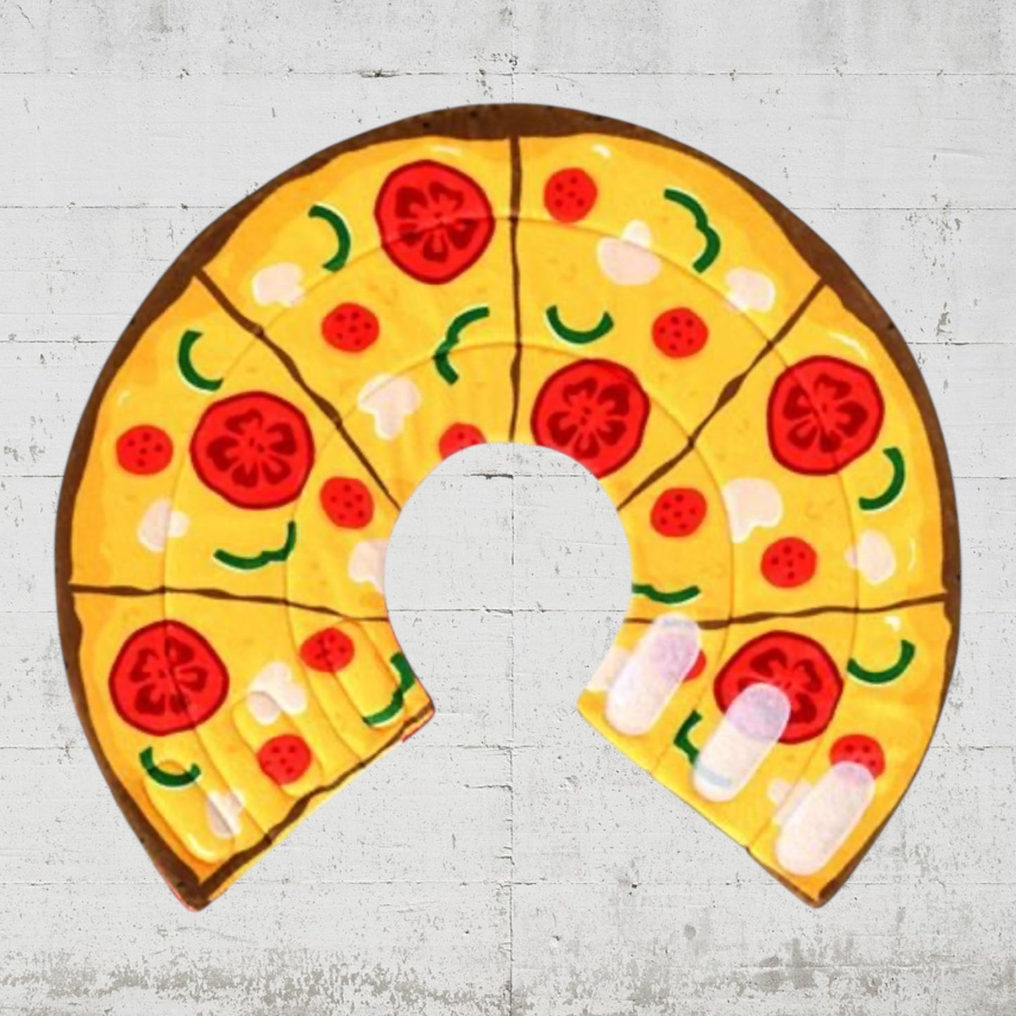 ピザ柄ペリーブカラー