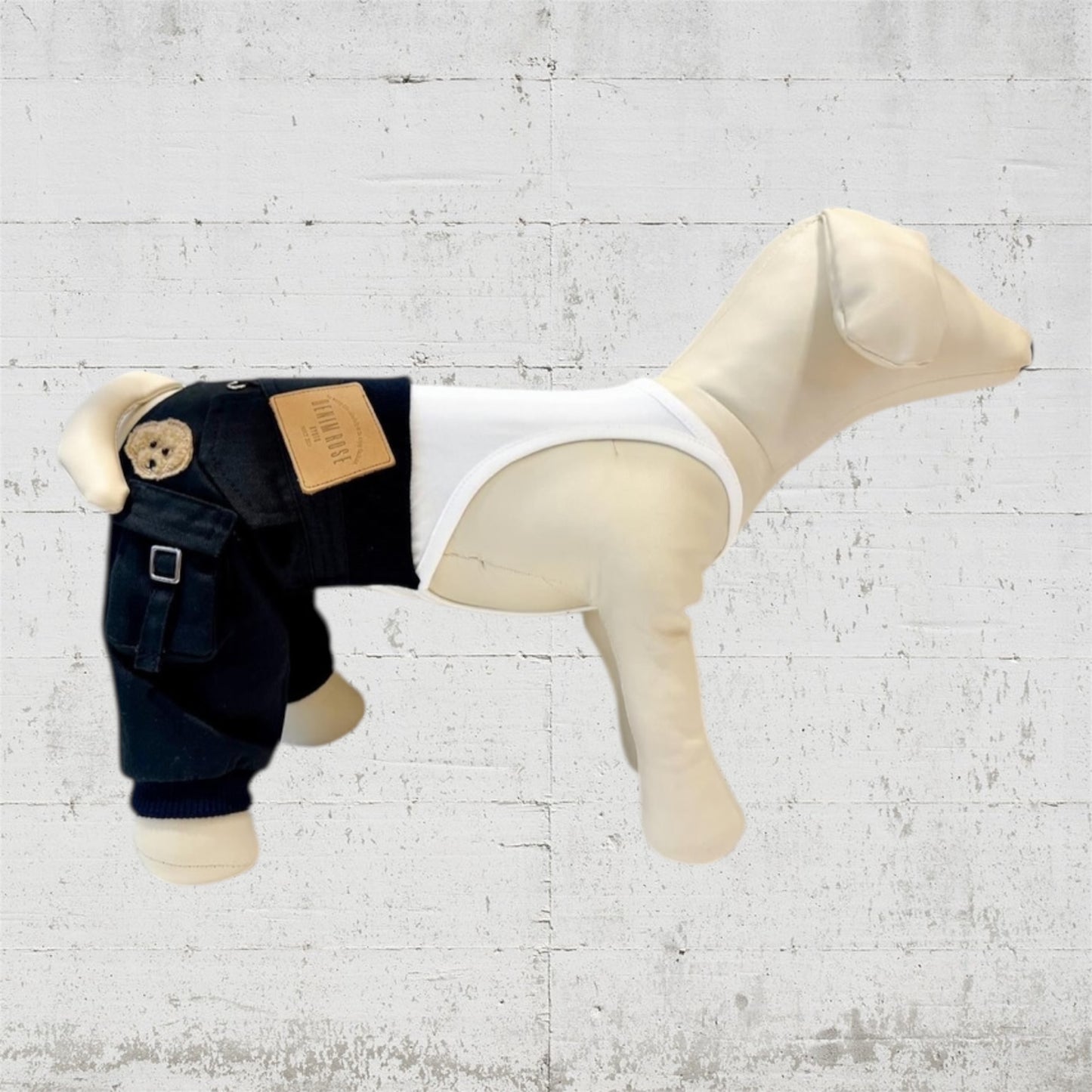 デニムローズ　ワッペンカーゴパンツ