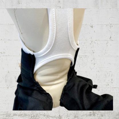 デニムローズ　ワッペンカーゴパンツ