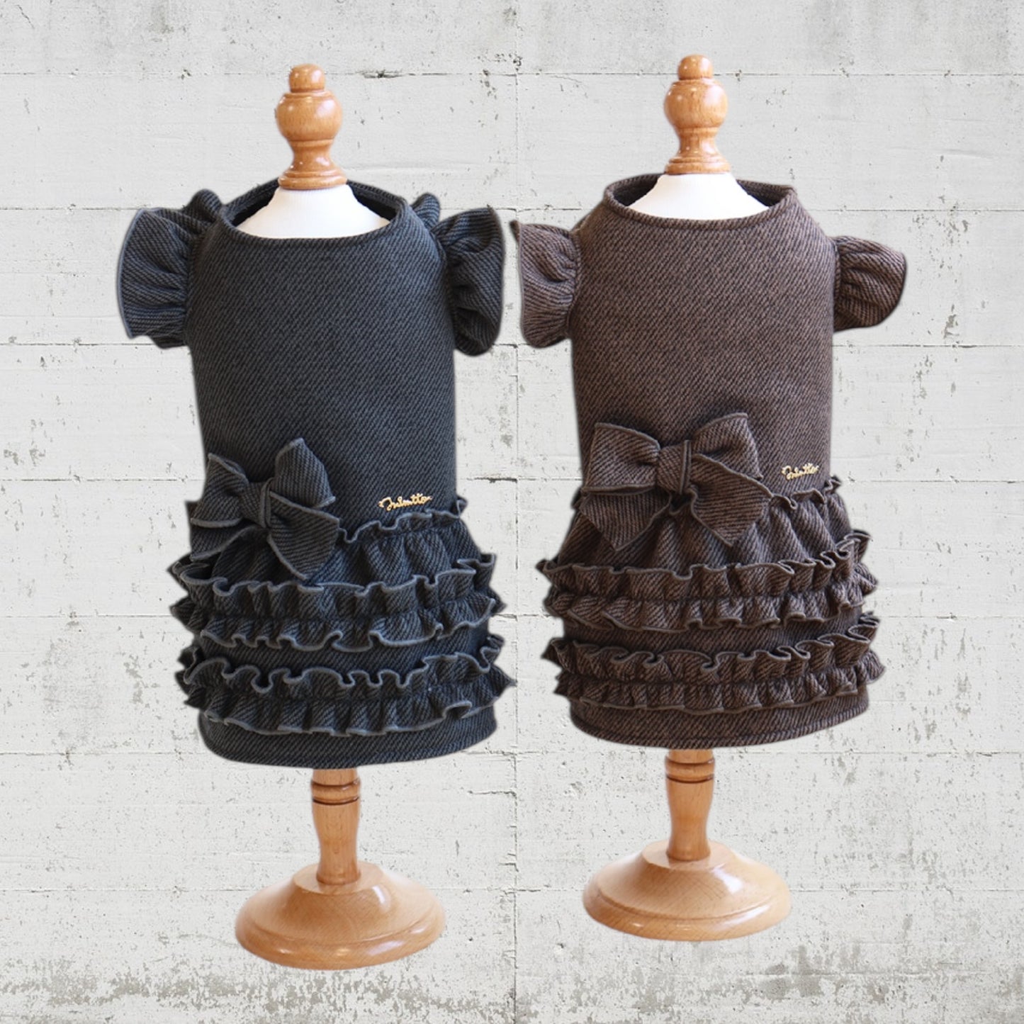 Ruffled dress coat