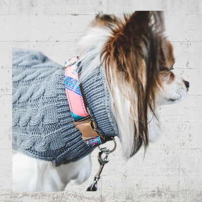 Ｂrott　ピンクペイズリー首輪