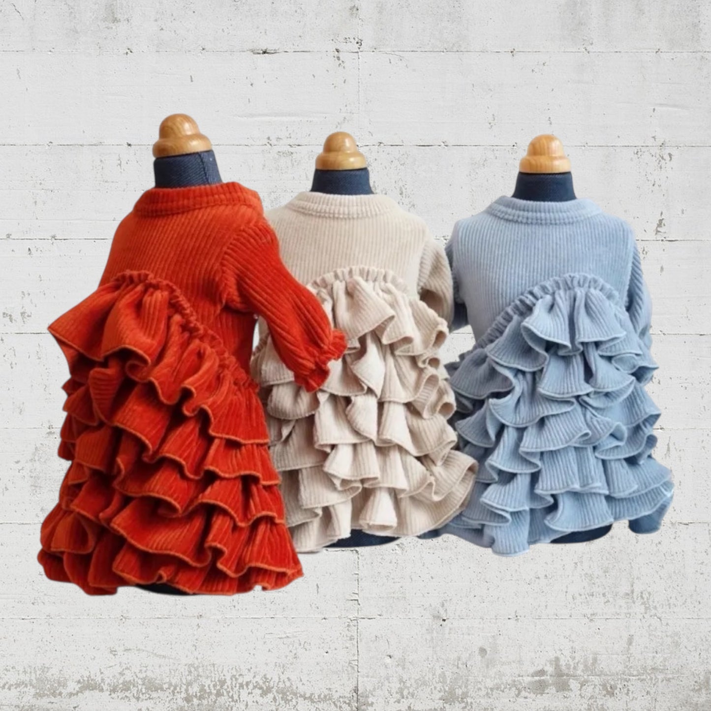 アウトレットセール！！！CORDUROY FRILLED OP