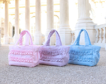 Mimtto Sherbet Linen Ruffle Bag