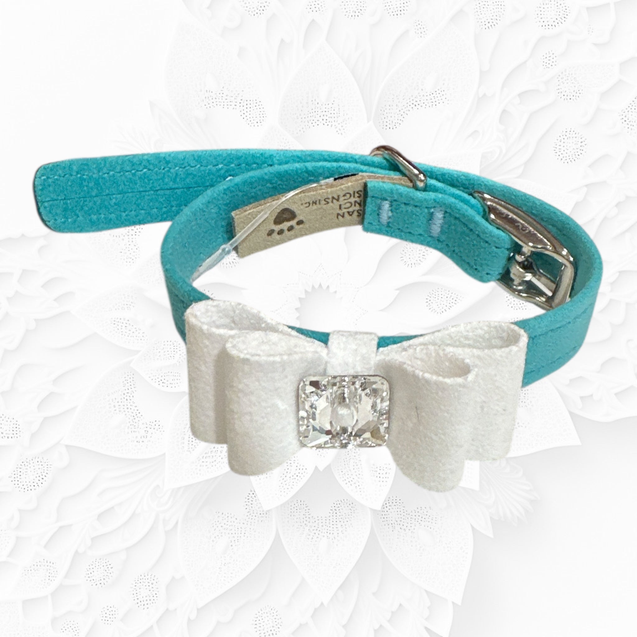 SUSAN LANCI スワロフスキー首輪　新品未使用品　ティファニーブルー Susan Lanci – Sherrychouchou