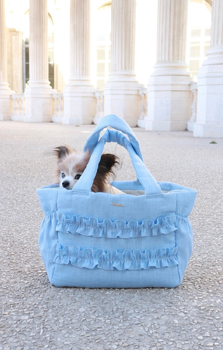 Mimtto Sherbet Linen Ruffle Bag