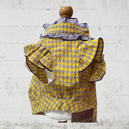 アウトレットセール！！！Hound Tooth フリルブラウス