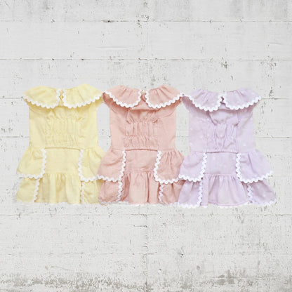 パステルポルカボットドレス