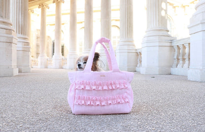 Mimtto Sherbet Linen Ruffle Bag