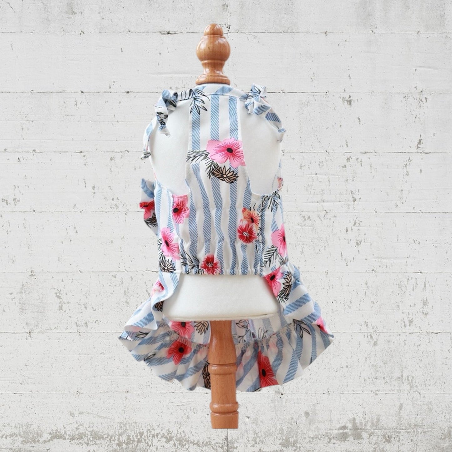 Floral striped dress