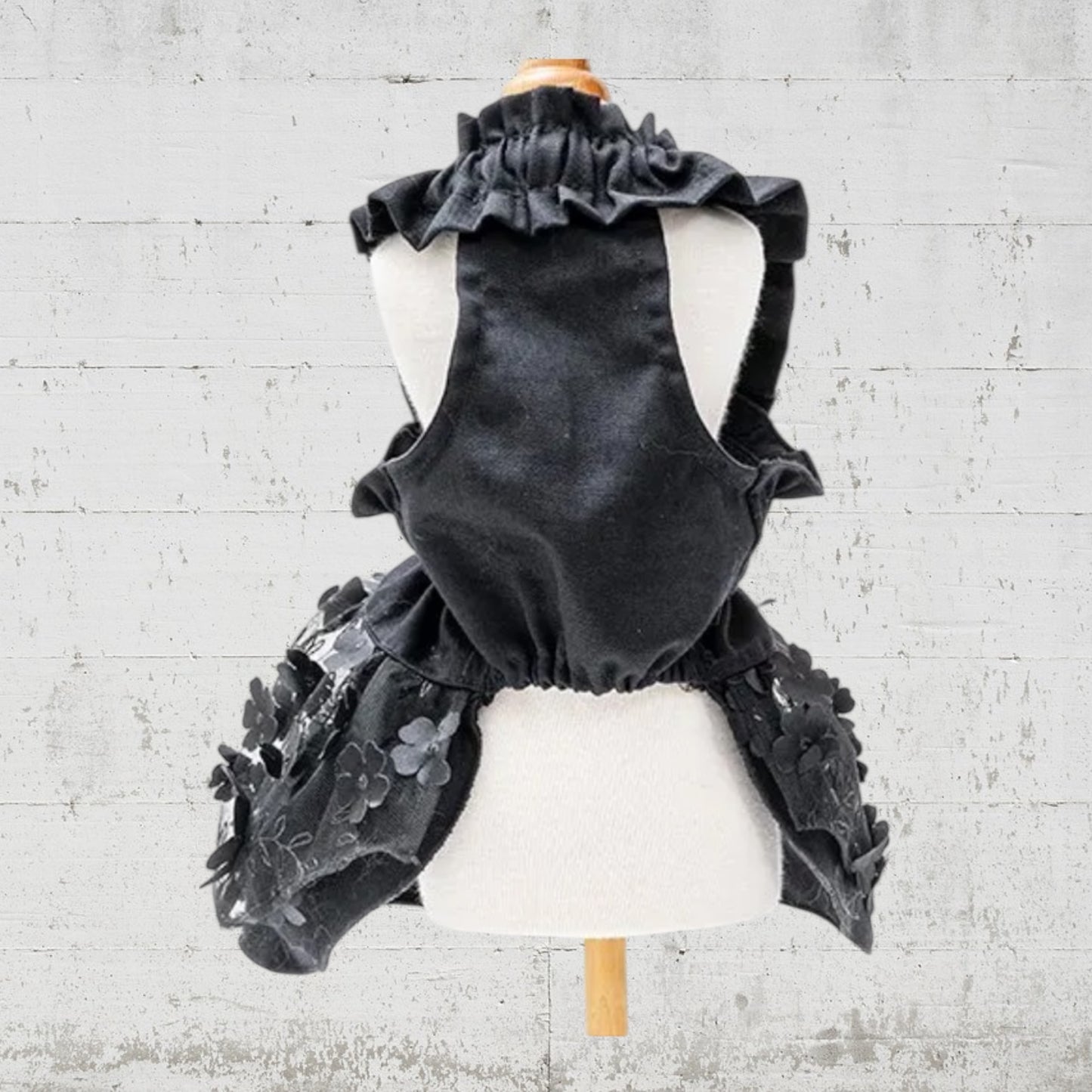 ブラックフラワーワンピ