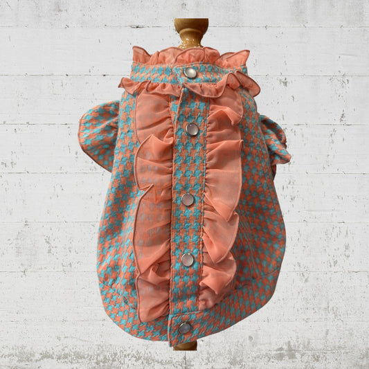 アウトレットセール！！！Hound Tooth フリルブラウス