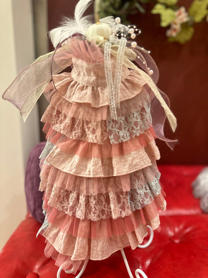 ランダムワッフルドレス　ピンク