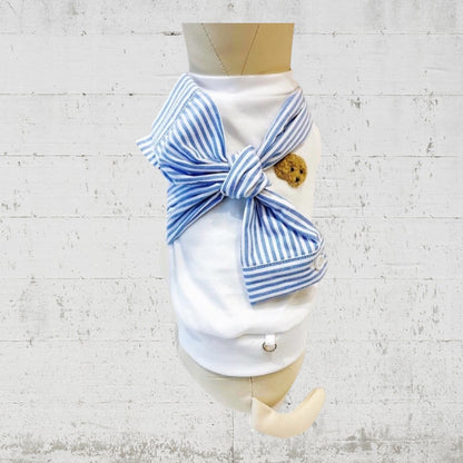 リボンシャツカットソー